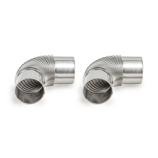 2.36inch (6cm) 90 Degree Elbow Stainless Steel Chimney pipe 2 Pieces
